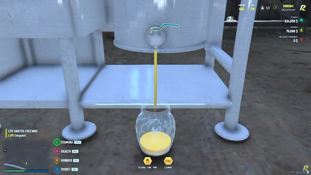 FiveM beekeeping script honey station: Bottle